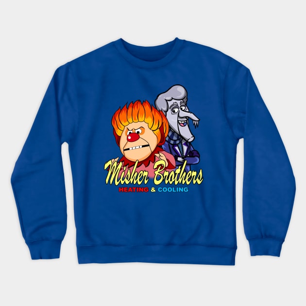 Misher Brothers Heating & Cooling Crewneck Sweatshirt by Semarmendem